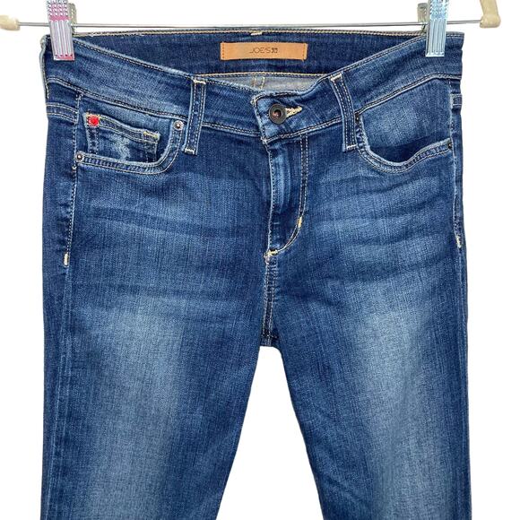 Joe’s Jeans Blue Japanese Denim the Icon Ankle Midrise In Sonoe Raw Cuff Size 28 - Picture 5 of 16
